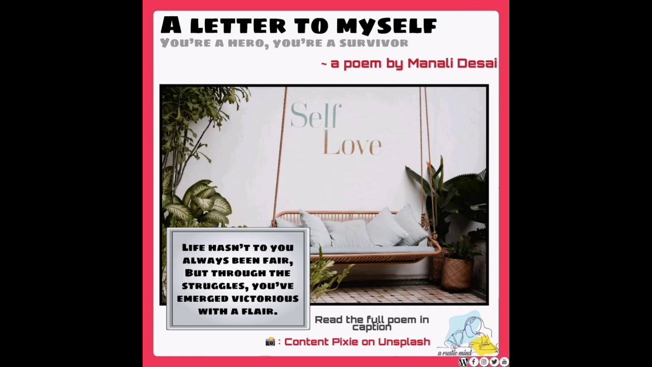 A Letter to Myself ~ A poem