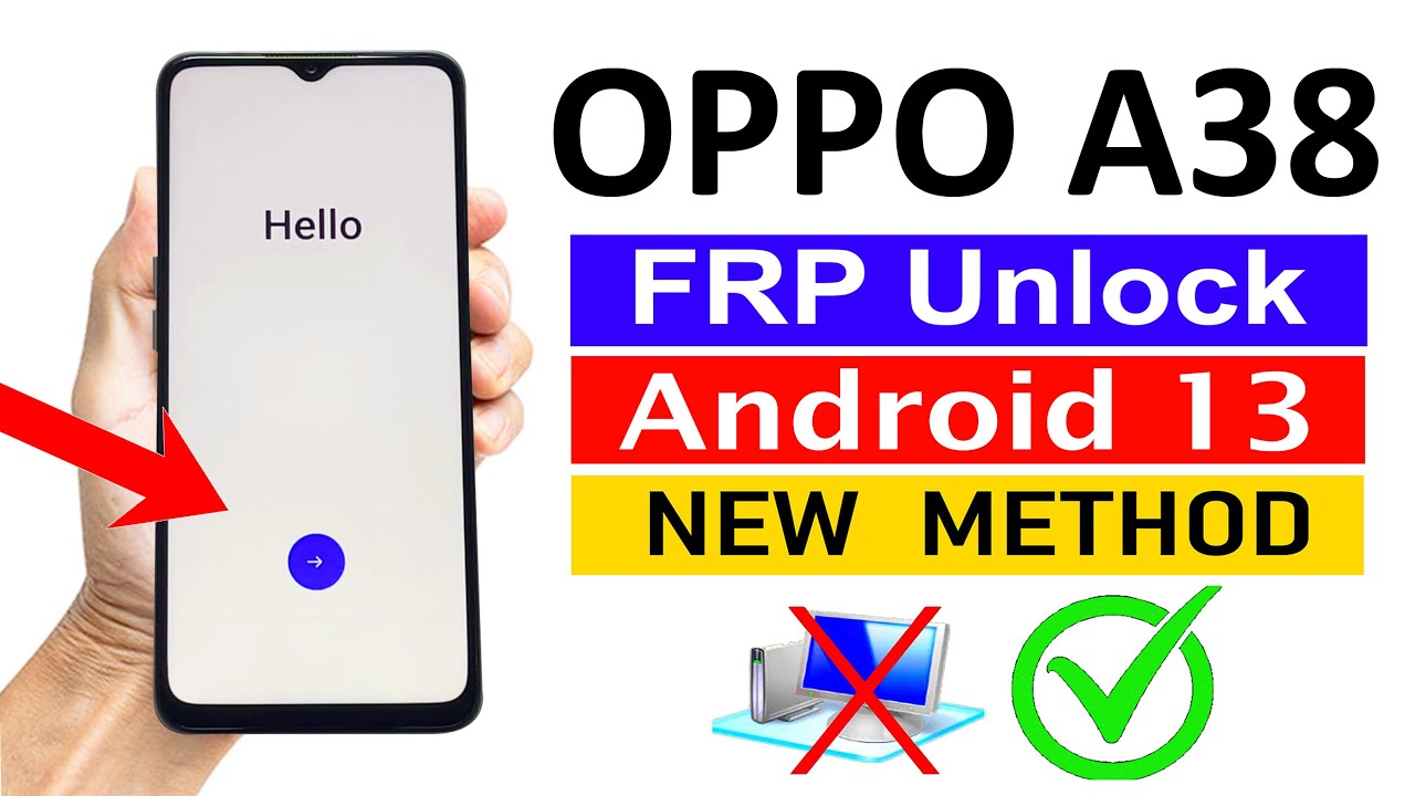 OPPO A38 Google/FRP Bypass ANDROID 13 (Without Computer)