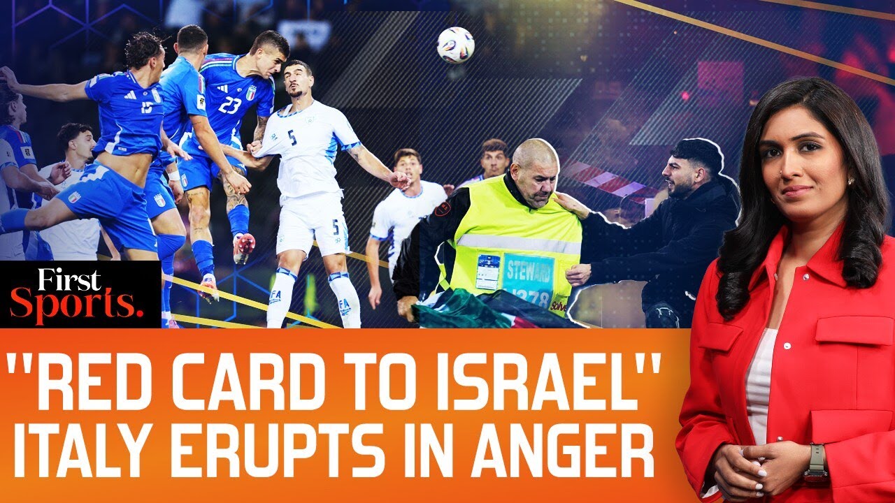 Italy Erupts: Protestors Clash With Police Before Italy V Israel | First Sports With Rupha Ramani