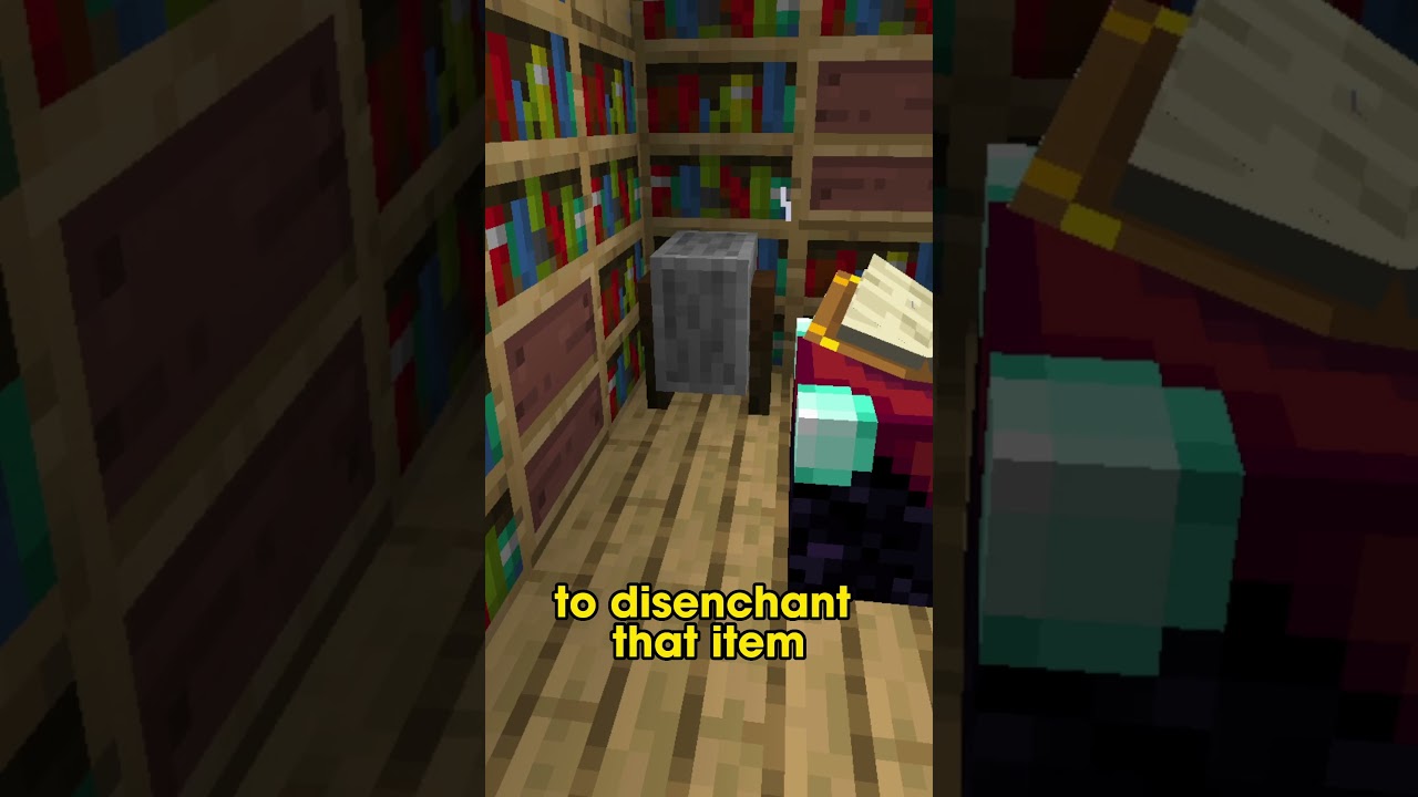 How to Disenchant Items in Minecraft | #shorts #minecraft