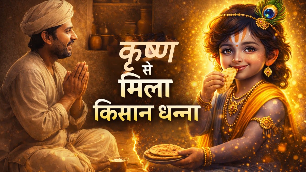 Jab Patthar Ne Khayi Roti! Dhanna Jat Ki Sacchi Bhakti 🙏@Palak-m8n 