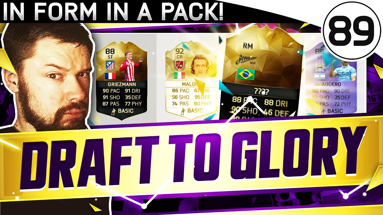 IN FORM IN A PACK!!! FUT DRAFT TO GLORY #89 - FIFA 16 Ultimate Team Gameplay