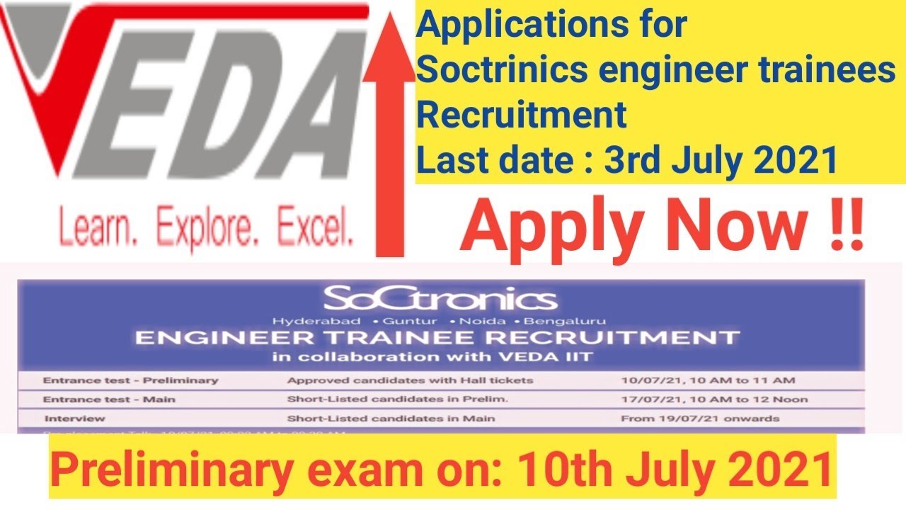 VEDA IIT / Recruitment job VLSI and Embedded System / BTech and MTech / soctrinics/