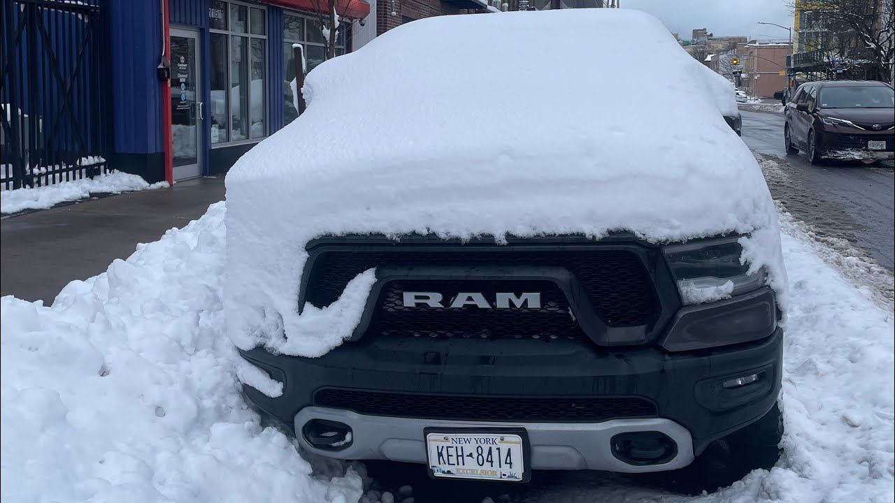 New York City 4K -  Morning Blizzard Biggest Snowstorm In Years - USA 🇺🇸 #newyorkcity 