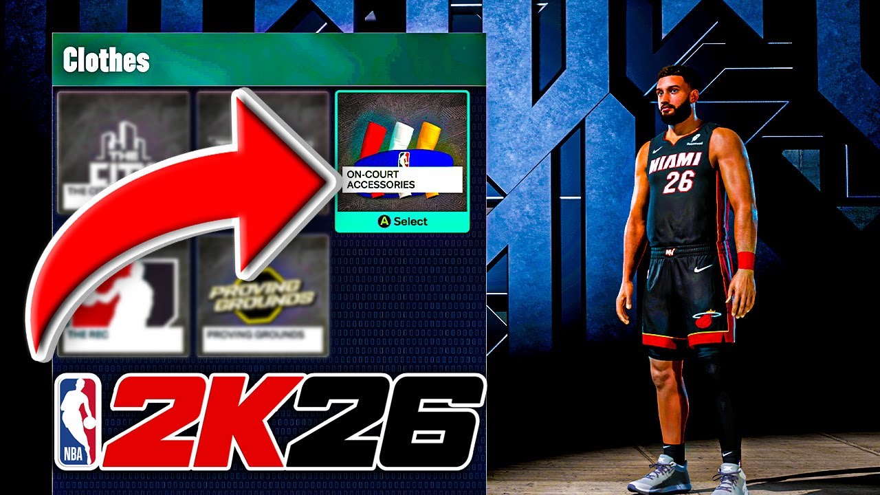 NBA 2K26 - How To Buy And Equip Accessories For MyCareer NBA Games (XSX/PS5)