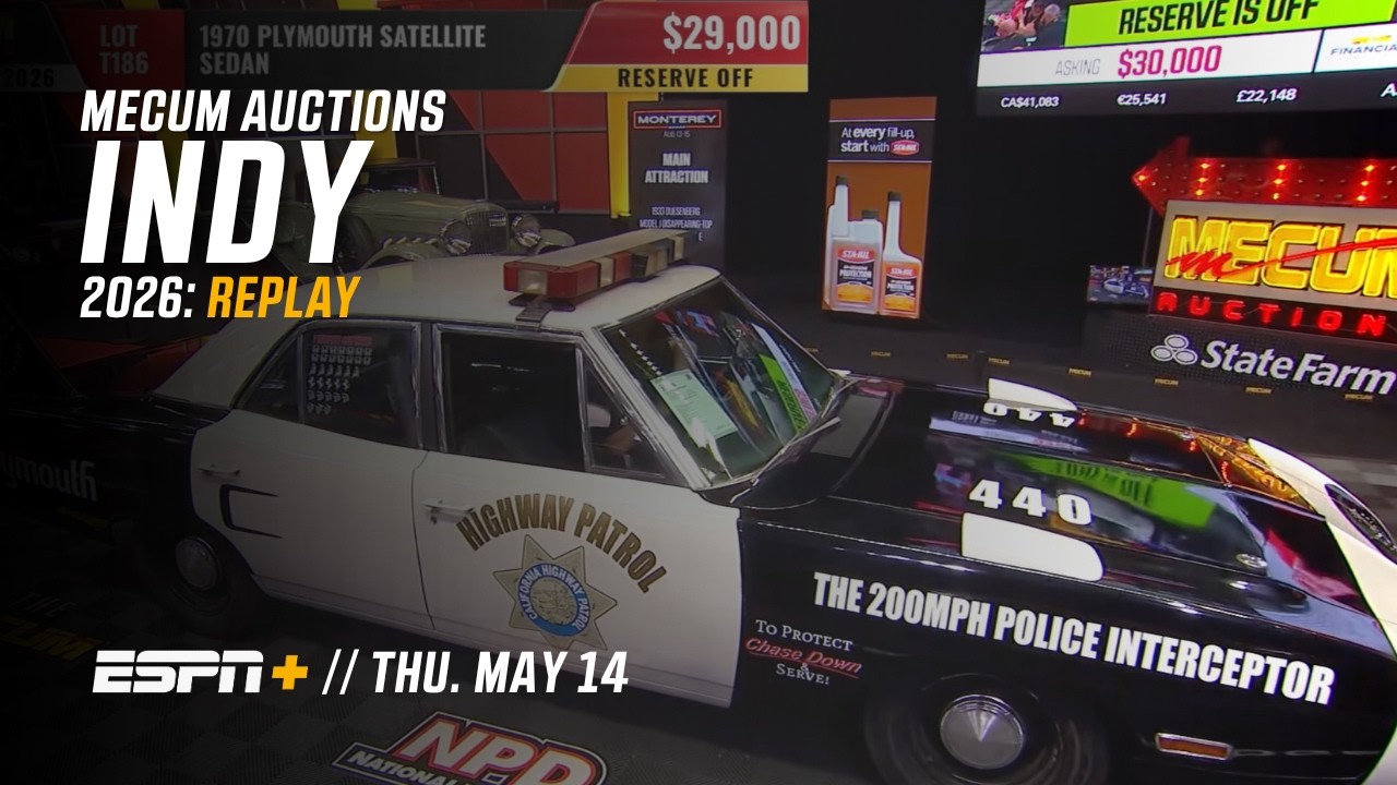 Mecum Auctions Indy 2026: Replay // Thursday, 5/14