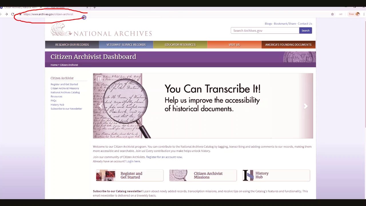 Citizen Archivist OHS how to video