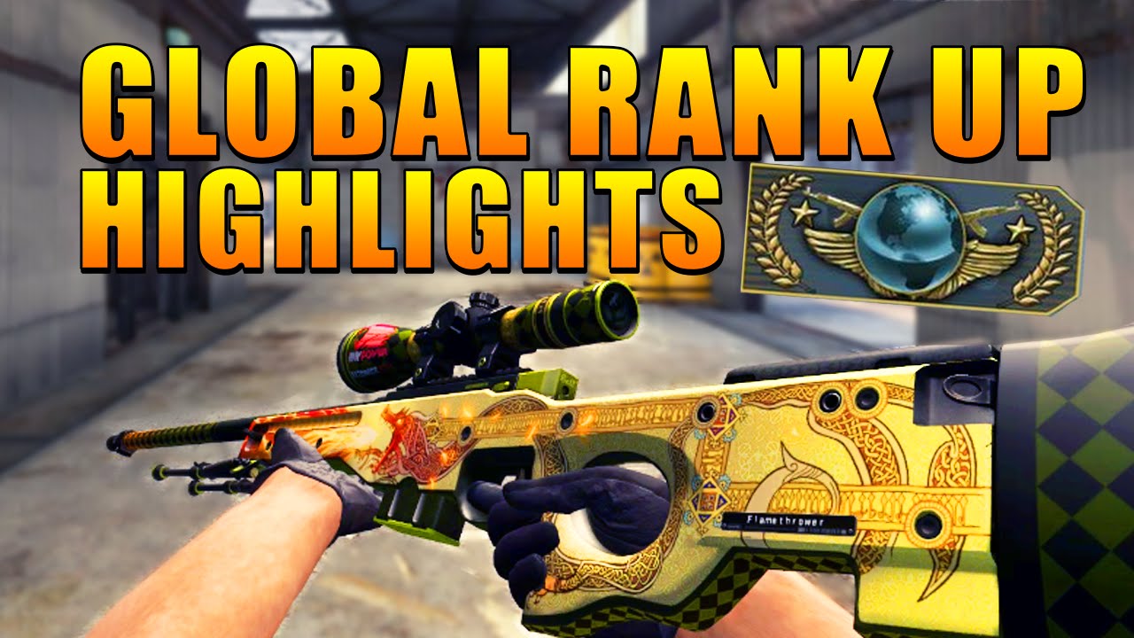 CS:GO - Counter Strike Global Offensive Global Elite Rank Up Highlights