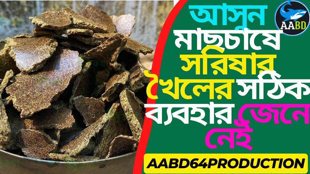 আসুন মাছচাষে সরিষার খৈলের সঠিক ব্যবহার জেনে নেইLet us Know the ProperUse of Oil cake in Fish Culture