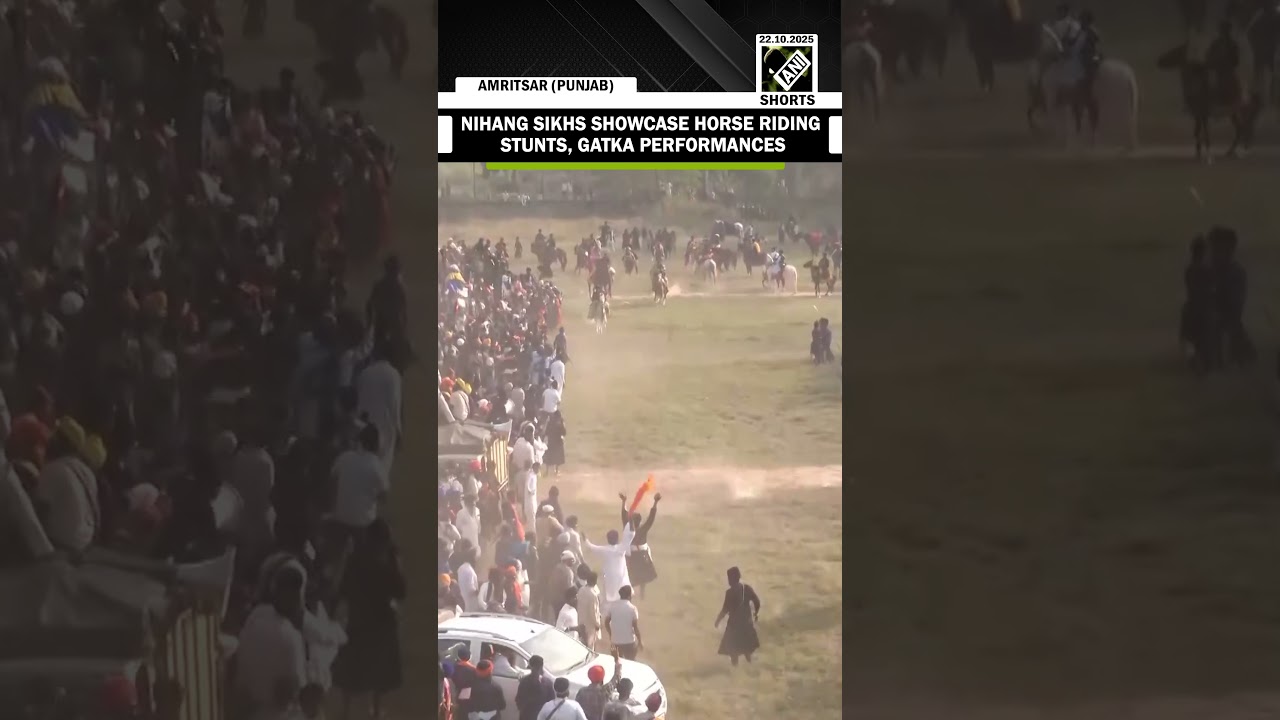 Nihang Sikhs showcase Horse riding stunts and Gatka performances a day after Bandi Chhor Divas
