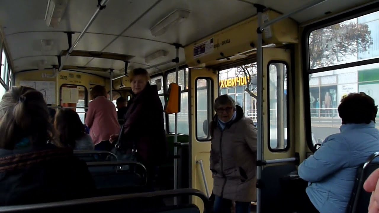 Житомир. Поїздка в найстарішому тролейбусі ЗіУ-682В та в двох тролейбусах Škoda 15Tr. 21.10.2018