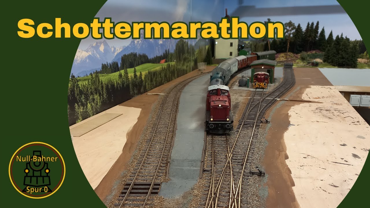 Schottermarathon mit tragischem Ende / Spur 0 / Modelleisenbahn