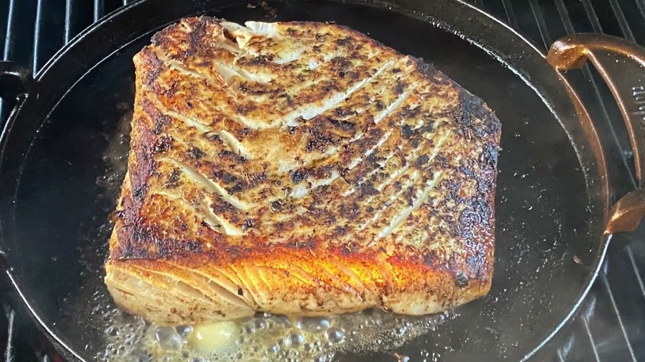 Cherry Grilled Halibut (The Lighter side of Dski Grillz!) Delicious!!