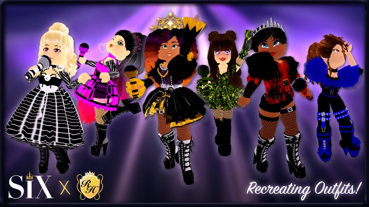 SIX The Musical x Royale High! Recreating QUEEN Outfits in Royale High!