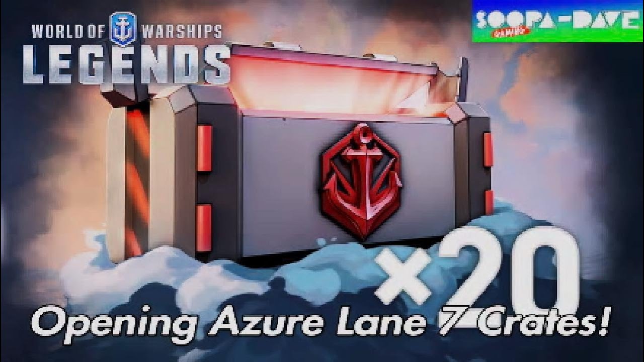 Opening Azure Lane 7 Crates World Of Warships Legends
