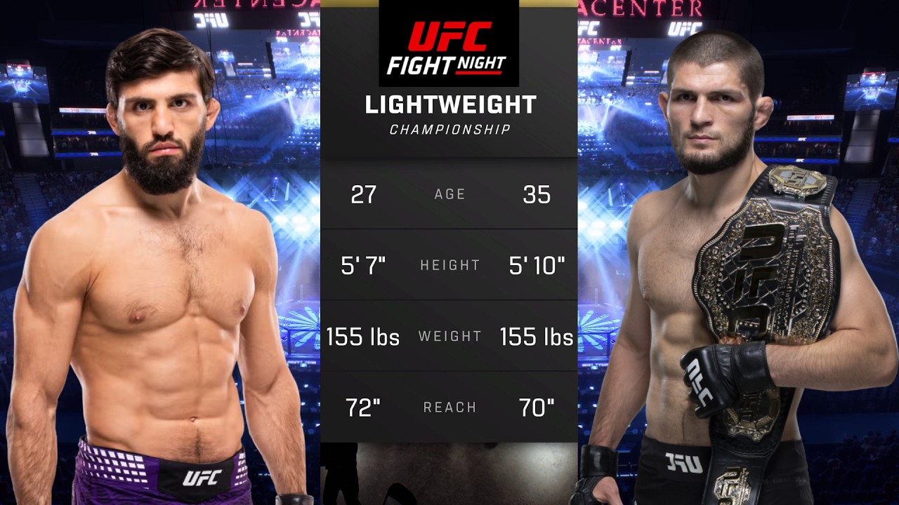 Arman Tsarukyan vs Khabib Nurmagomedov Full Fight - UFC 5 Fight Night
