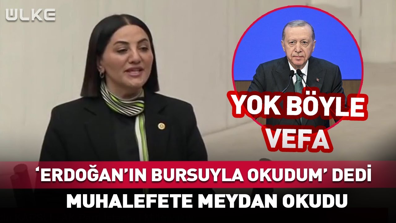 'Erdoğan'ın Bursuyla Okudum' Dedi! Muhalefete Meydan Okudu...