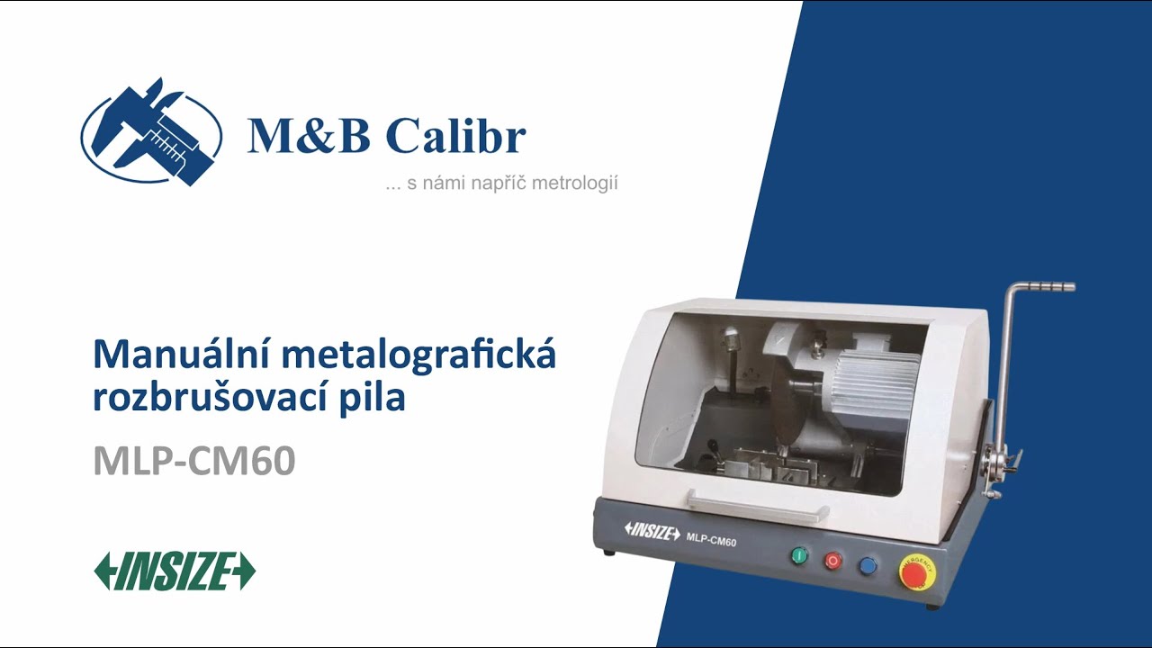 Manuální metalografická rozbrušovací pila INSIZE MLP-CM60 » k vyzkoušení v INSIZE Showroomu