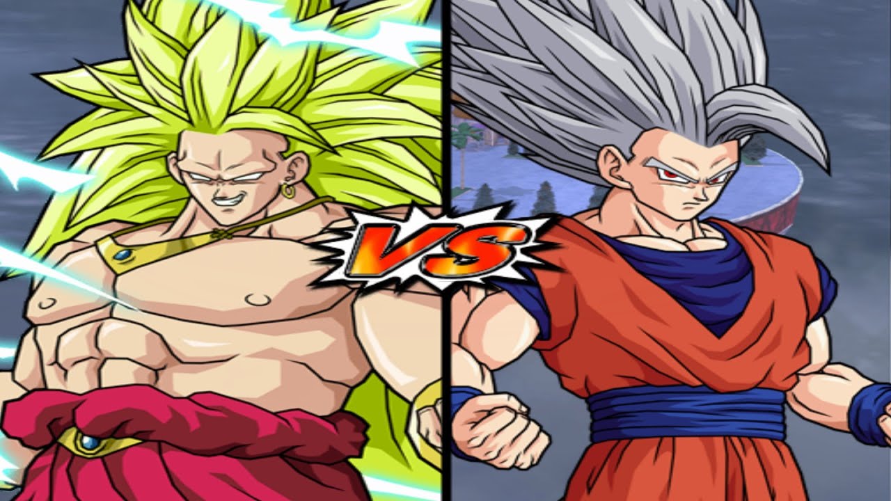 DBZ BT4 BETA 13 GOD Broly (ssj3) VS Beast Gohan