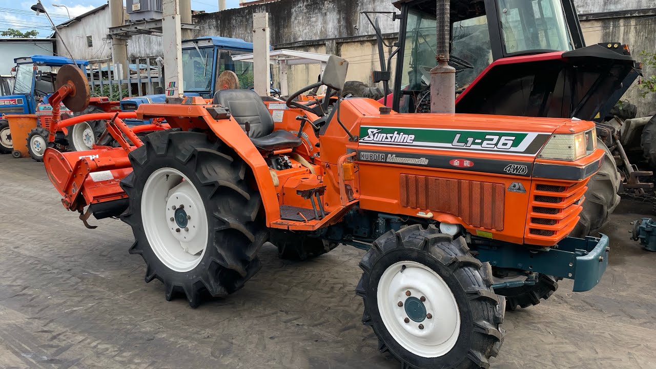 [ Đại Thành] KuBoTa L1 26| 4WD Tractor/ Đã Tes và vệ sinh Bảo dưỡng Máy Cho Khách Thanh Hoá