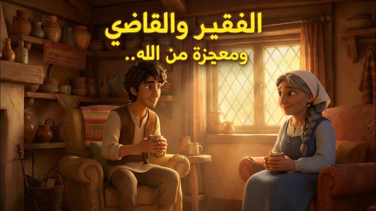 قصة المرأه الفقيره وابنها الذي أراد أن يتزوج إبنة القاضي