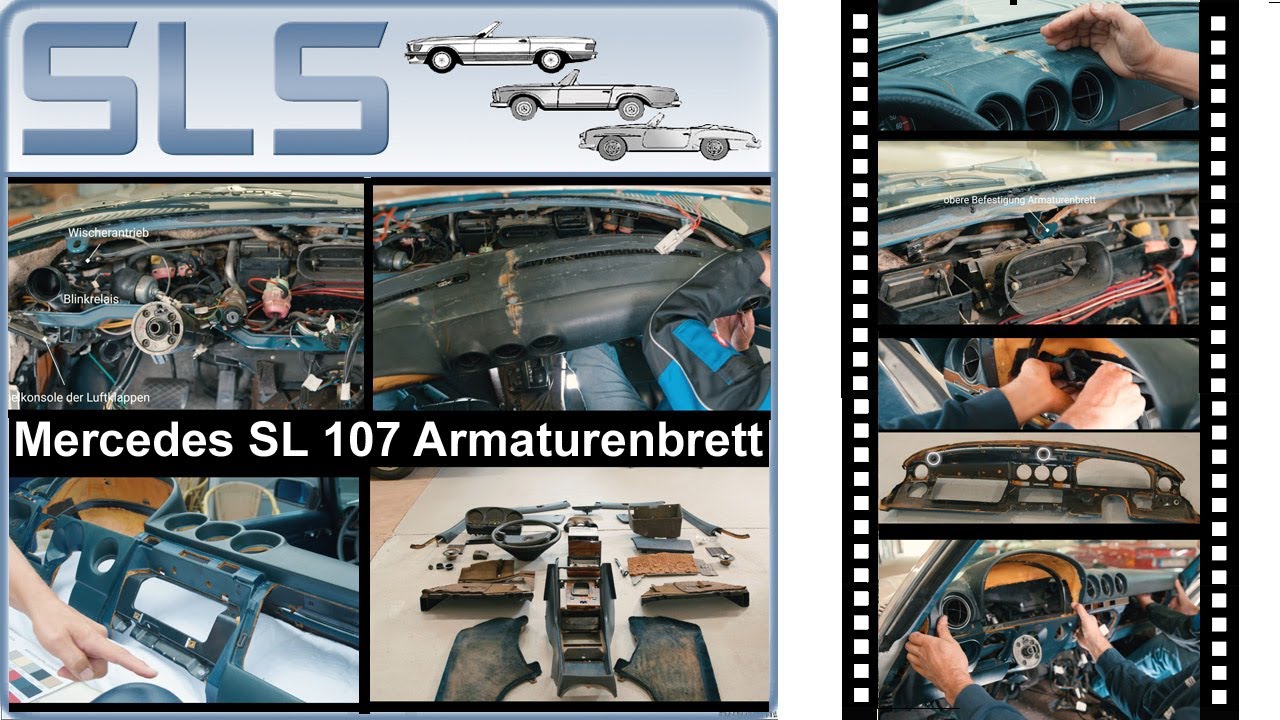 Mercedes R107 SL Armaturenbrett Ausbau und Instandsetzung Teil 1