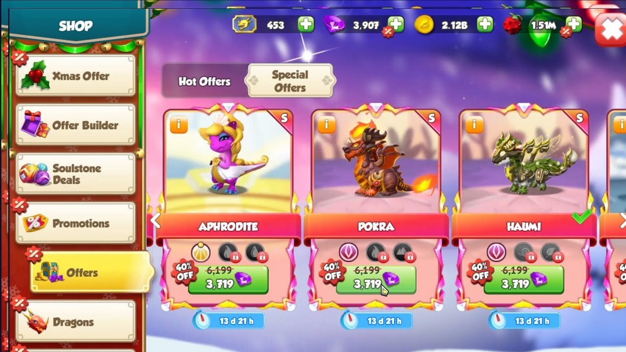 Bought Pokra Dragon | Special Christmas Dragon Sale | Dragon Mania Legends