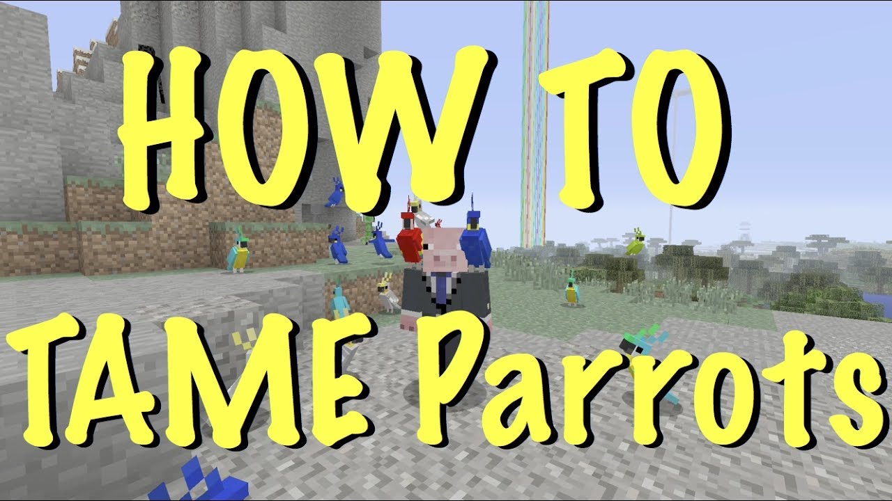 Minecraft Console - How to TAME PARROTS - TU55 - Easy! - XBOX / PS
