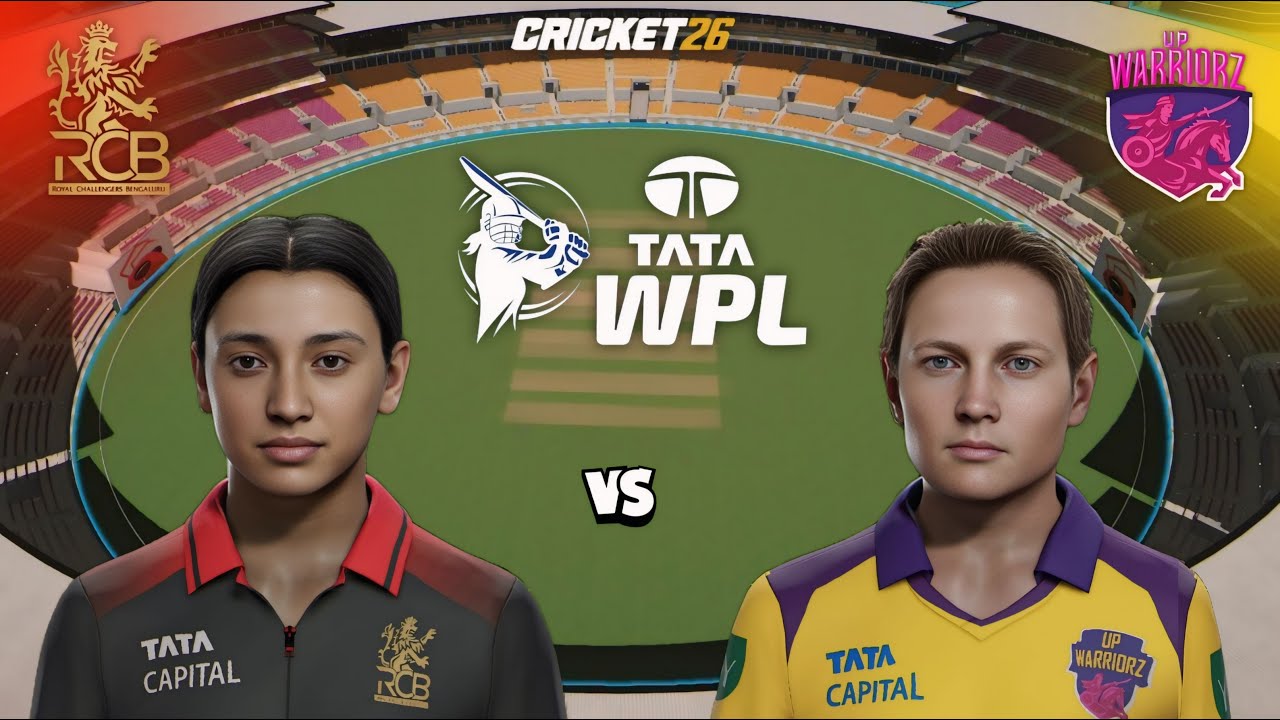 🔴 Royal Challengers Bengaluru W vs UP Warriorz W WPL 2026 | Cricket 26 Live - SR Gamer