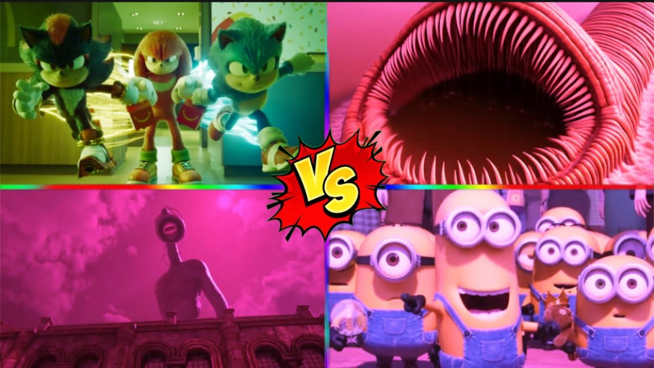 WHO WINS? Sonic vs Worm vs Siren Head vs Minions – Coffin Dance Challenge 🏆(1)