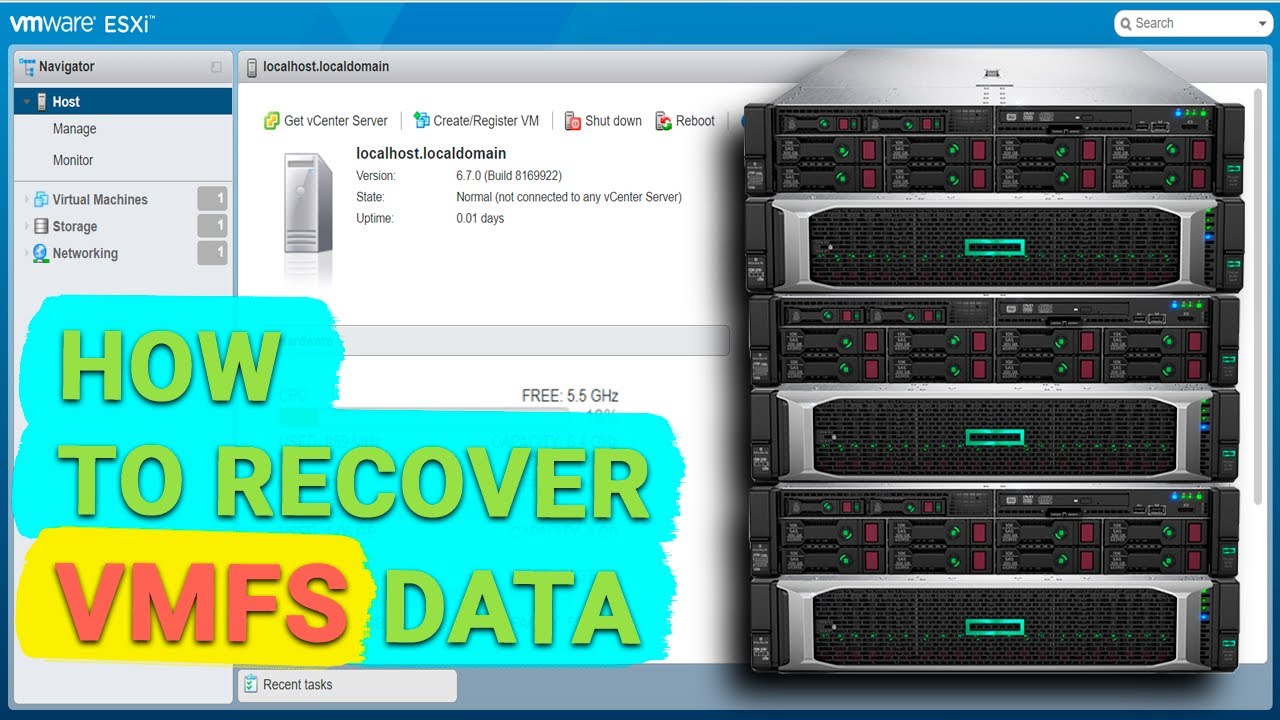 Как восстановить данные виртуальной машины из гипервизора VMWare vSphere ESXi с файловой системой...