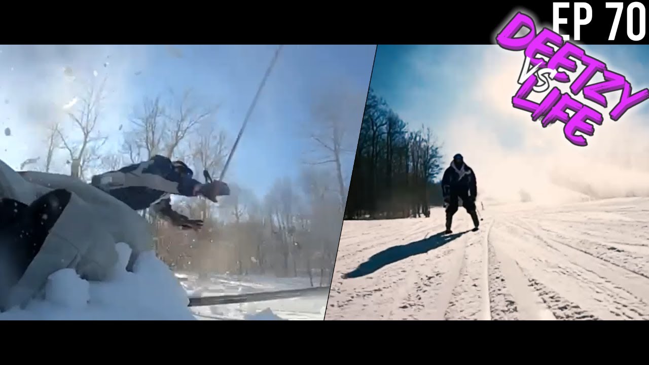 FIRST TIME SKIING.. (Black Diamond Didn't end well lol)