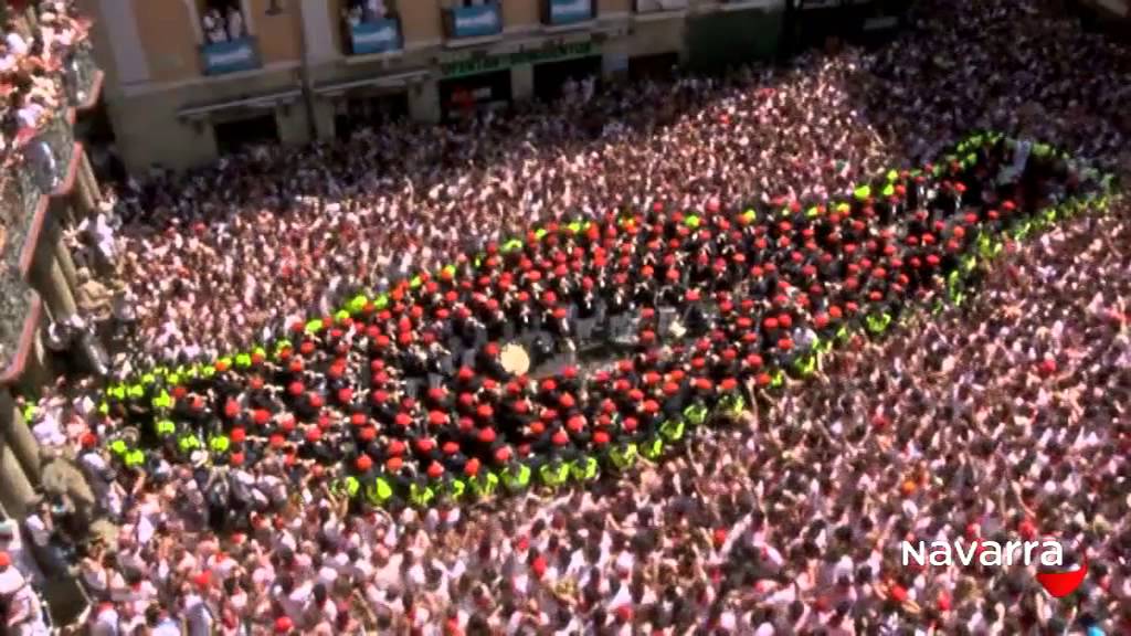 Alarde de Gaiteros CHUPINAZO DE PAMPLONA 6 julio 2015