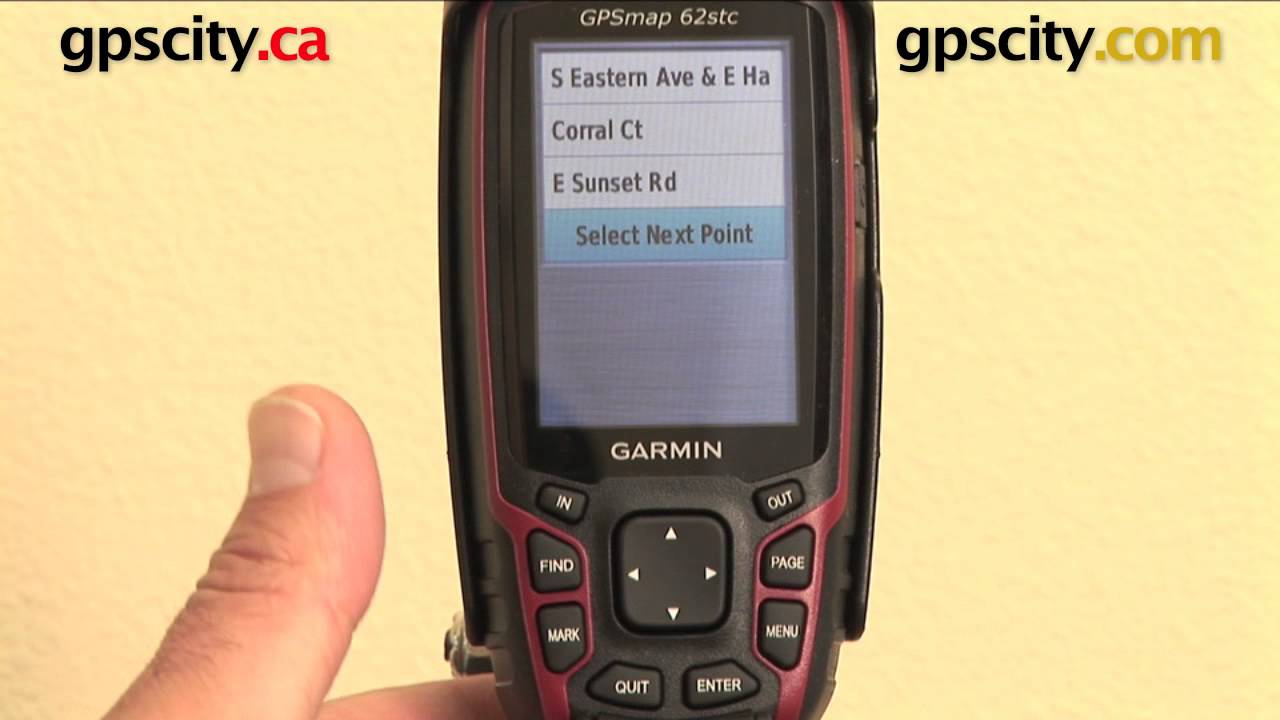 Garmin GPSMAP 62 Series: Route Planner Page @ gpscity.com