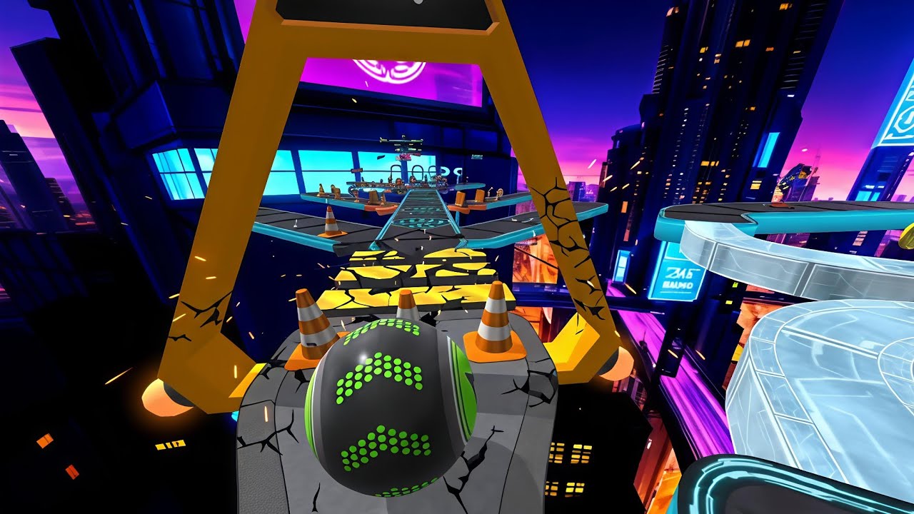 Going Balls getting more crazy race with android ios ASMR gameplay 