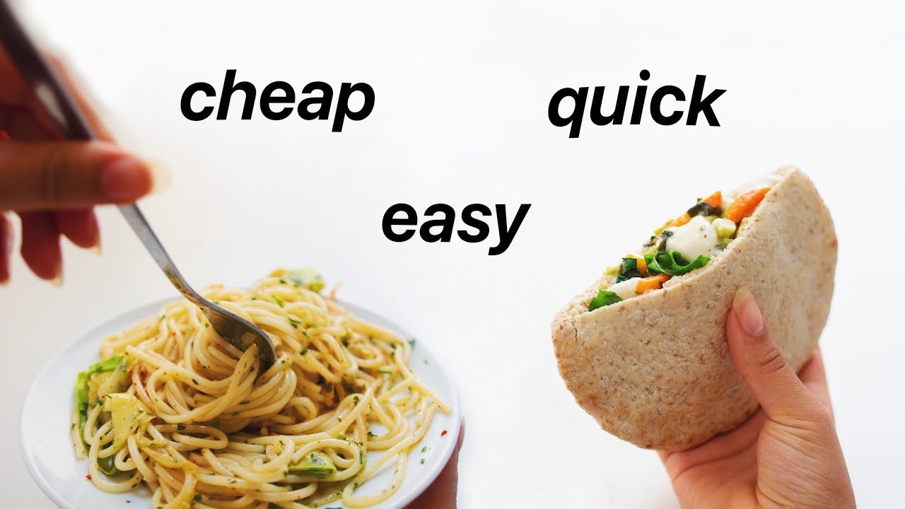 Quick Meal Ideas for Students! (healthy, vegan)