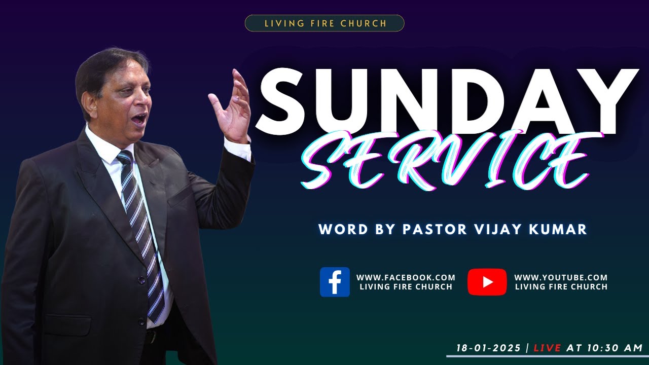 Sunday Live Church | रविवार लाइव चर्च | Sunday Service | Senior Pastor Vijay Kumar | 18 Jan, 2026