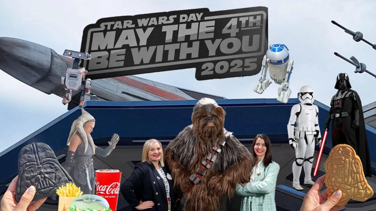STAR WARS DAY IN DISNEYLAND PARIS 2025 | AHSOKA, BDX DROIDS, NEW SNACKS AND BURGUER..