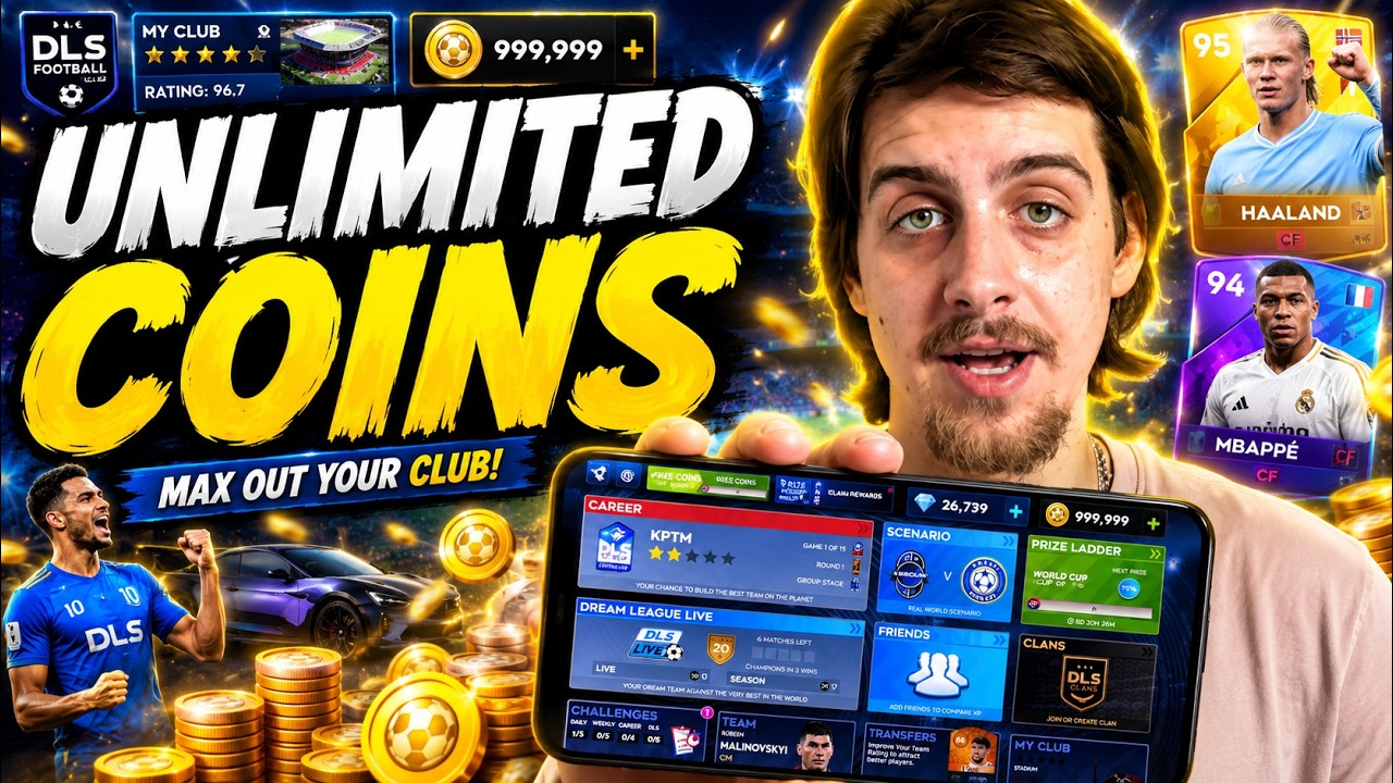 DLS 26 Free Coins - How To Get Dream League Soccer 2026 Unlimited Coins on (iOS, Android)