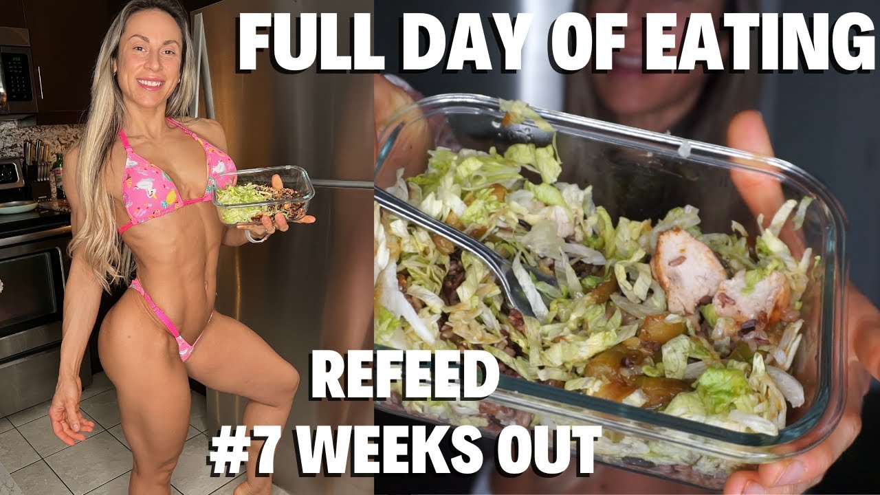 BIKINI COMPETITOR FULL DAY OF EATING ON PREP | 7 WEEKS OUT
