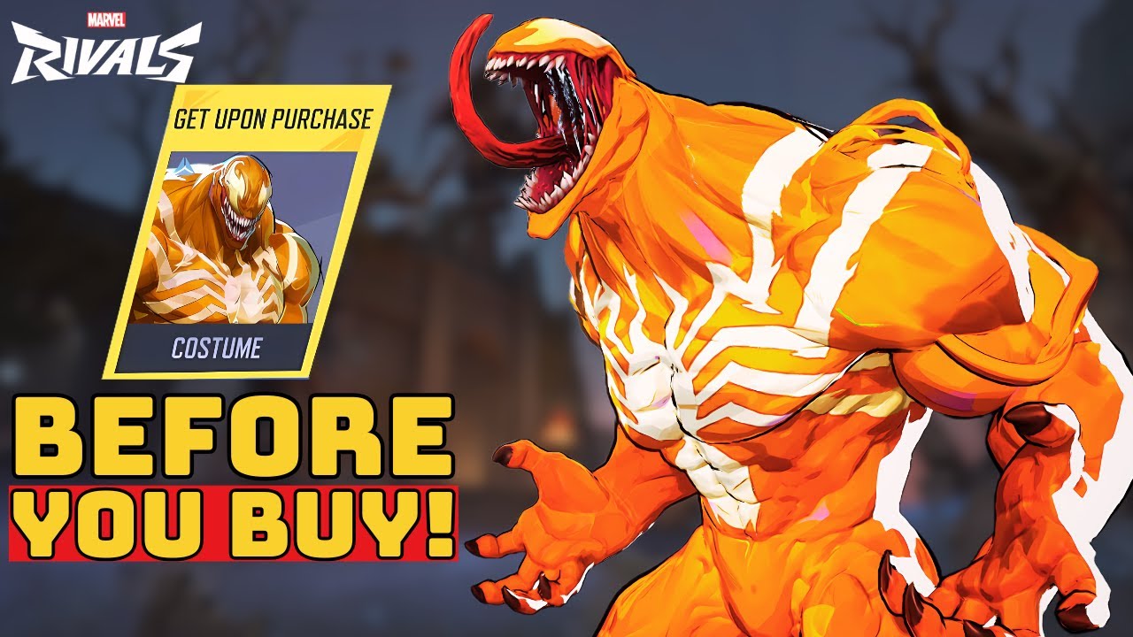 VENOM HYPER ORANGE SKIN SHOWCASE | Before You Buy - Marvel Rivals