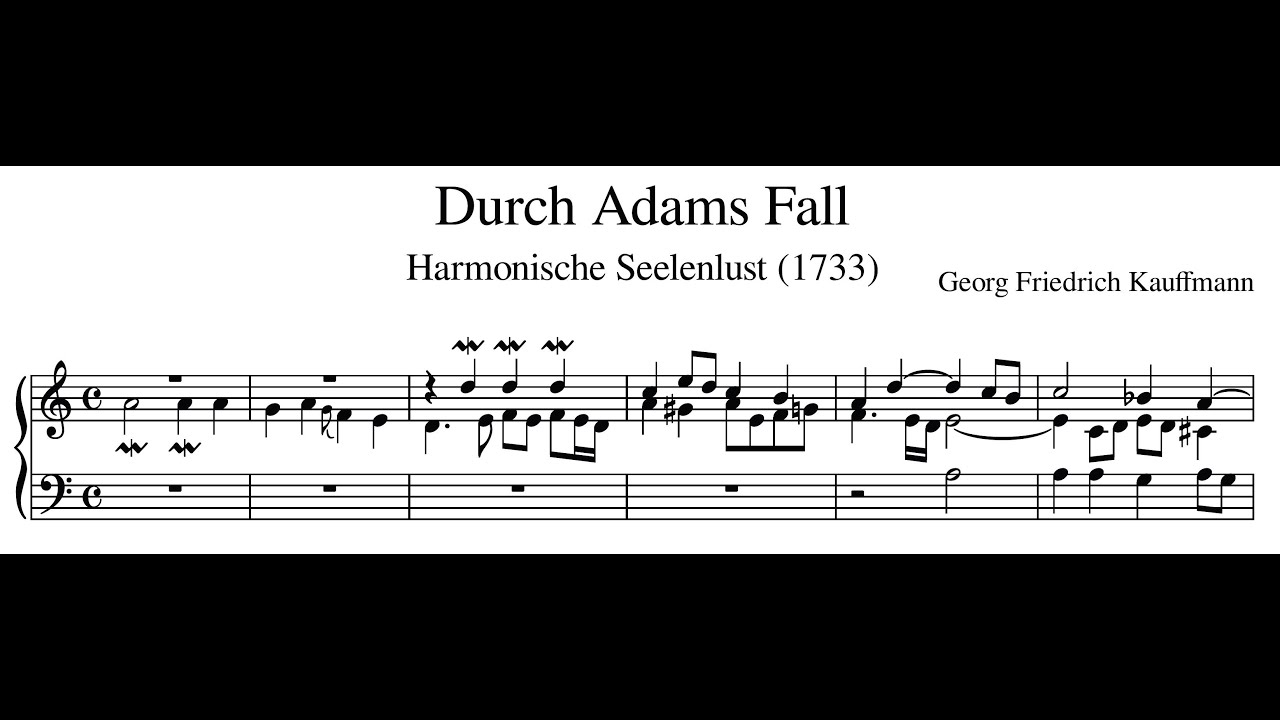 Georg Friedrich Kauffmann – Durch Adams Fall