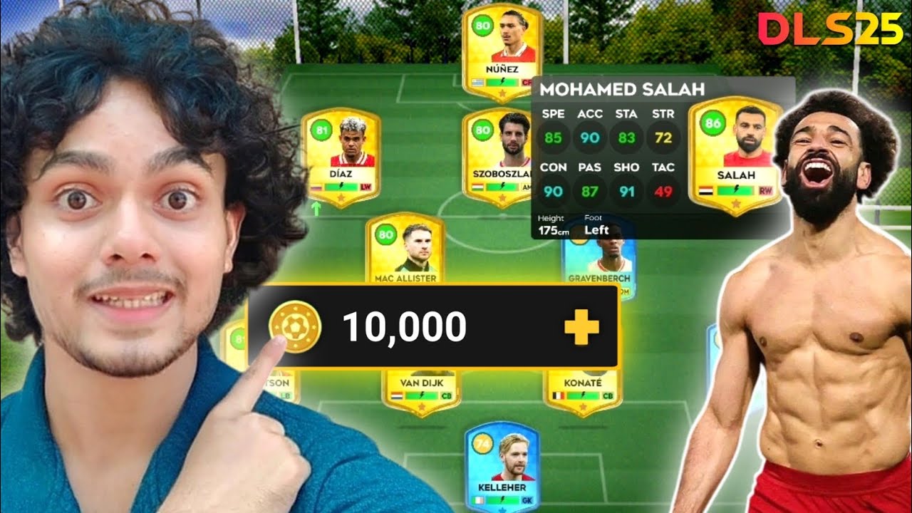 I Choose my Best Team $10,000 Coins Liverpool FC With - MO Salah🔥| Dream League Soccer 2025