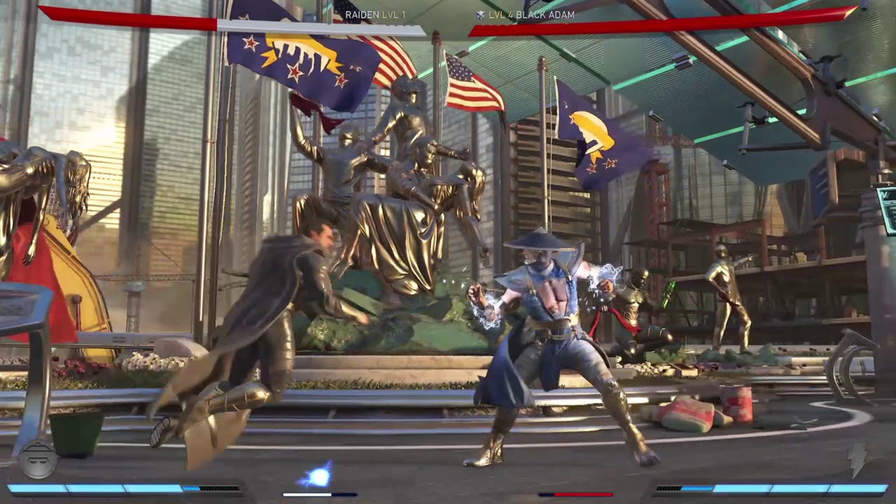 Injustice 2 Raiden vs Black Adam