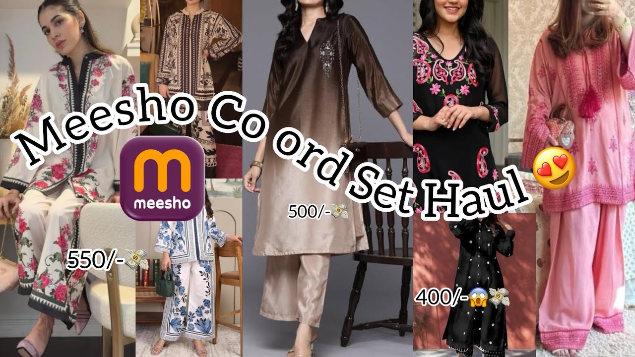 Meesho Viral Co Ord Set Haul Under Rs 600/- 😍😱 Cheapest Kurta Set 💸 ❗️Must Watch❗️@Fauziakhan44 