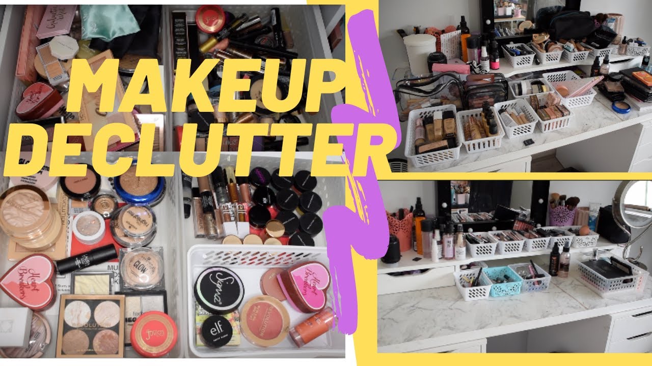 MAKEUP DECLUTTER | FOUNDATIONS, CONCEALERS, FACE POWDERS + MORE!