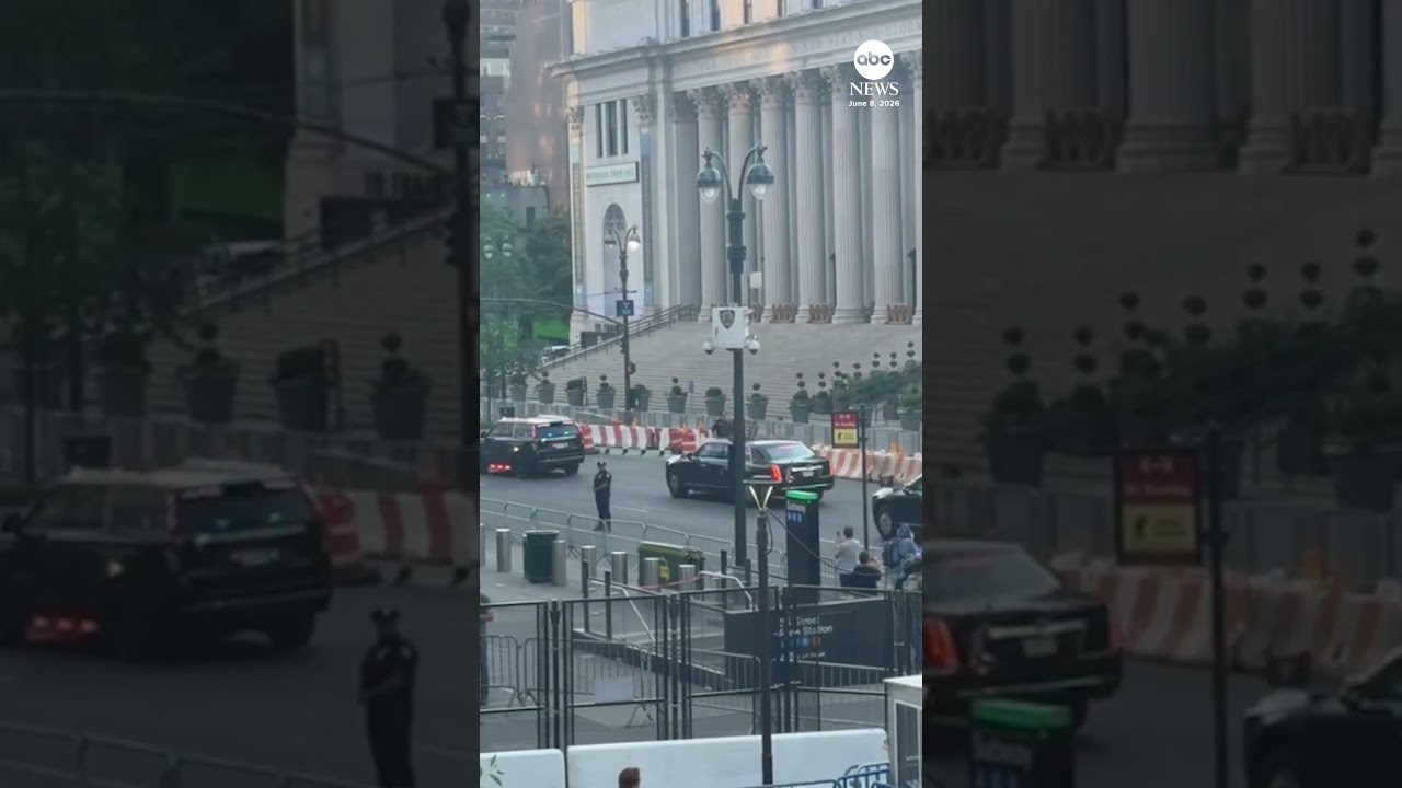 Кортеж Трампа прибыл на финал НБА в Нью-Йорке