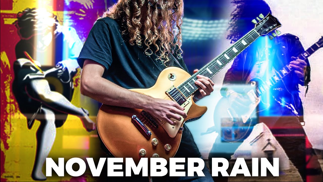 November Rain - Guns N' Roses | Gabriel Vieira (3 Solos Guitar Cover)