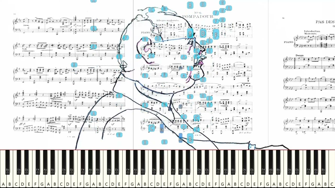 Oskar Merikanto: Pompadour, Op. 43 Nro 6 [Nuoteista soitettu]