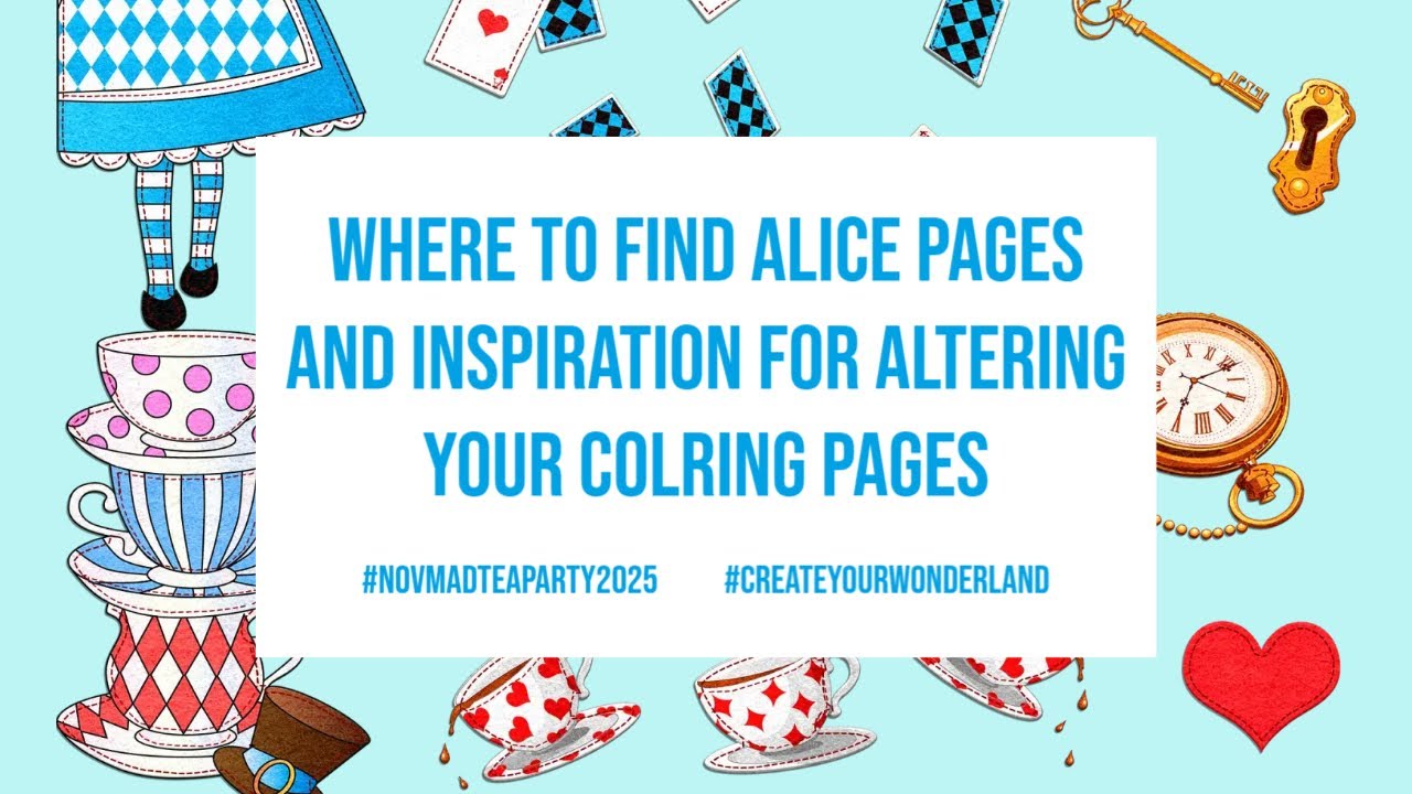 INSPIRATION for Altering Pages and Alice Bingo Prompts | Let's Flip Thru Books!! #novmadteaparty2025